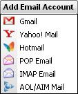 Capture d'écran - Digsby, création d'un compte e-mail Capture d'écran - Digsby, création d'un compte e-mail