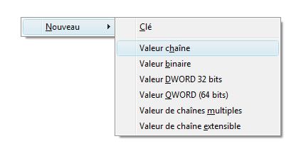 Capture d'écran - Editeur du Registre, suppression d'une clé Capture d'écran - Editeur du Registre, suppression d'une clé