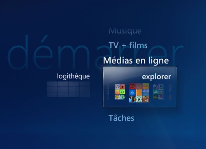 Capture d'écran - Windows Media Center, service eTeacher Capture d'écran - Windows Media Center, service eTeacher