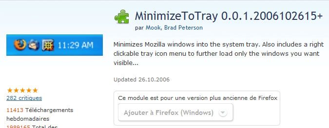 Capture d'écran - Site officiel des Add-Ons Mozilla Capture d'écran - Site officiel des Add-Ons Mozilla