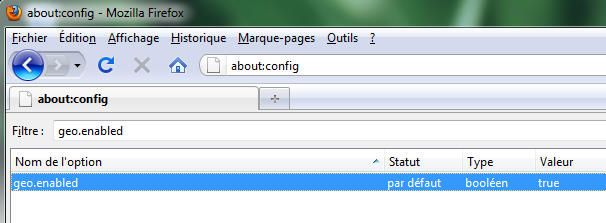 Capture décran - Firefox, about:config Capture décran - Firefox, about:config