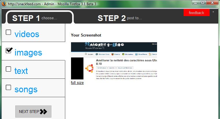 Capture décran - DashBlog ou le concept du multi-partage Capture décran - DashBlog ou le concept du multi-partage