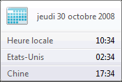Horloges supplémentaires (vue réduite) Horloges supplémentaires (vue réduite)