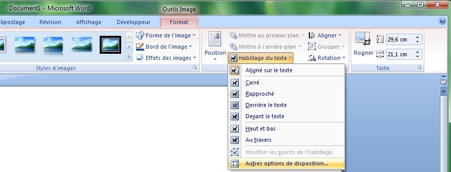 Comment Reduire La Taille D Ecriture Sur Internet Insérer une image en arrière-plan sur une ou plusieurs pages dans Word
