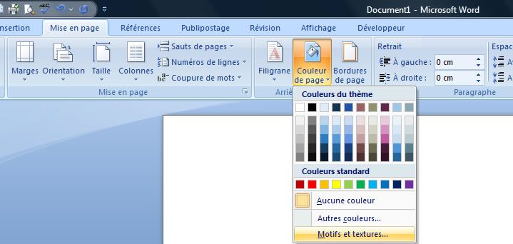 Insérer une image en arrière-plan sur une ou plusieurs pages dans Word