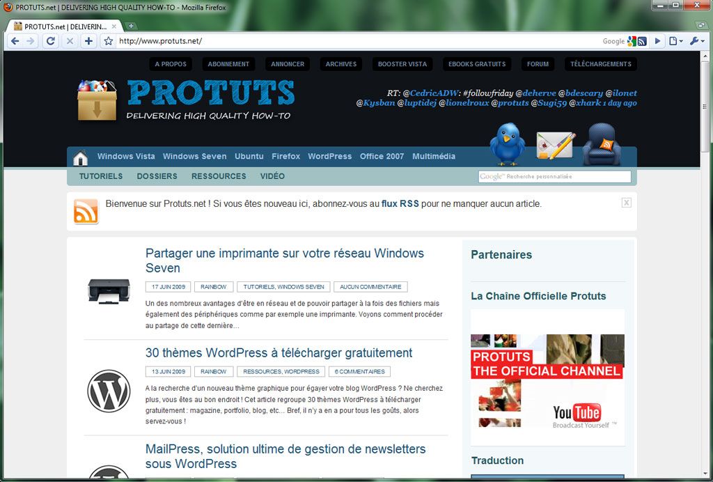 Capture décran - Mozilla Firefox façon Google Chrome Capture décran - Mozilla Firefox façon Google Chrome