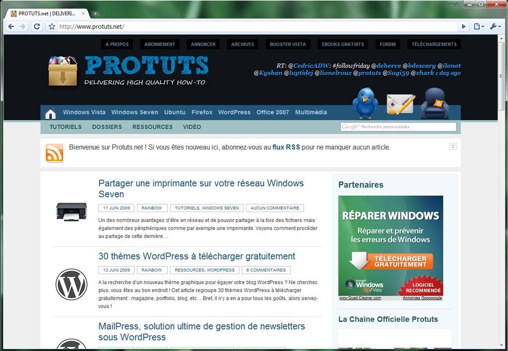 Capture décran - Google Chrome façon... Google Capture décran - Google Chrome façon... Google