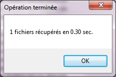 Capture d'écran - Recuva, processus de restauration Capture d'écran - Recuva, processus de restauration