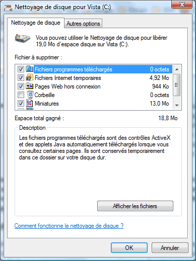 Nettoyeur de disque Windows Nettoyeur de disque Windows