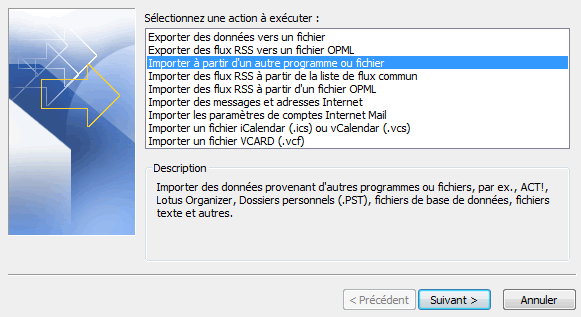 Capture décran - Assistant dimportation des contacts (1) Capture décran - Assistant dimportation des contacts (1)