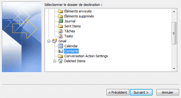 Capture décran - Assistant dimportation des contacts (4) Capture décran - Assistant dimportation des contacts (4)
