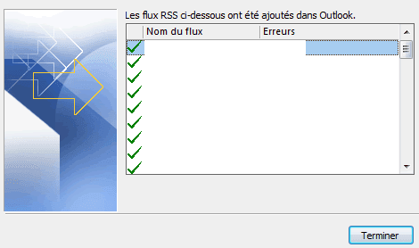 Capture décran - Assistant dimportation de vos flux RSS dans Outlook (4) Capture décran - Assistant dimportation de vos flux RSS dans Outlook (4)