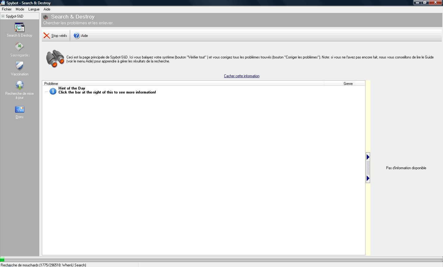 Recherche de logiciels espions (spyware) sur votre PC Recherche de logiciels espions (spyware) sur votre PC