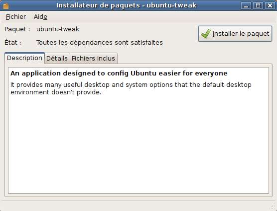 Capture décran - Ubuntu, installation de Ubuntu Tweak Capture décran - Ubuntu, installation de Ubuntu Tweak