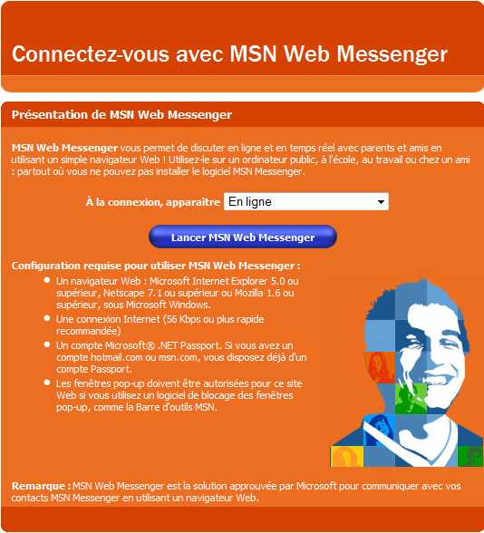 Capture d'écran - Web Messenger Capture d'écran - Web Messenger