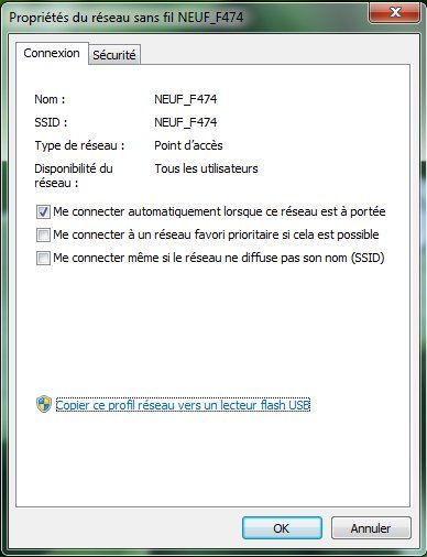 Capture décran - Propriétés dune connexion sans fil Capture décran - Propriétés dune connexion sans fil