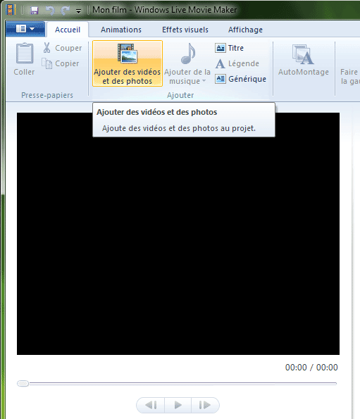 Capture décran - Importation du programme enregistré dans Movie Maker (ex: Arte HD) Capture décran - Importation du programme enregistré dans Movie Maker (ex: Arte HD)
