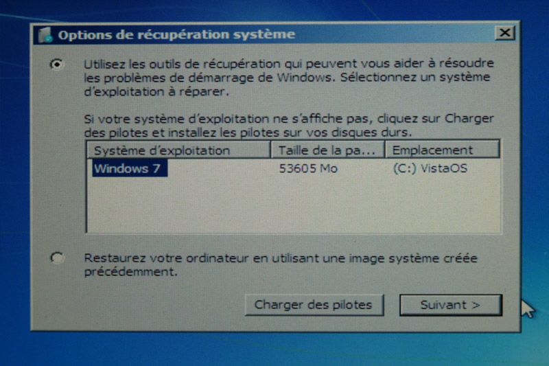 Photographie - Disque de réparation Windows Photographie - Disque de réparation Windows
