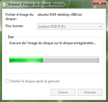 Capture décran - Gravure dun fichier ISO (étape 3) Capture décran - Gravure dun fichier ISO (étape 3)