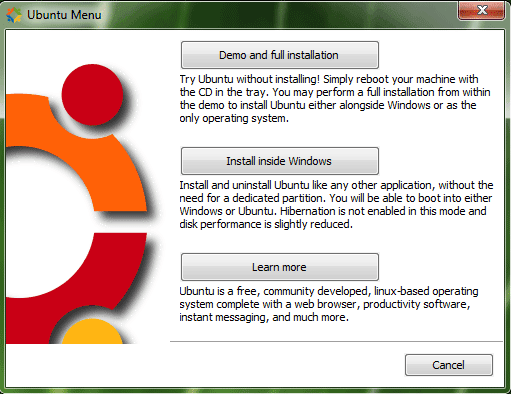 Capture décran - Lancement du disque après gravure (ex: Ubuntu) Capture décran - Lancement du disque après gravure (ex: Ubuntu)