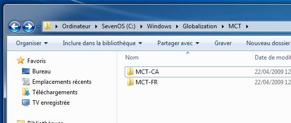 Capture décran - Explorateur Windows, dossiers de thèmes régionaux Capture décran - Explorateur Windows, dossiers de thèmes régionaux