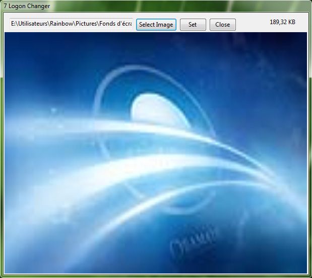Capture décran - Personnalisation du logon screen (étape 2 sur 3) Capture décran - Personnalisation du logon screen (étape 2 sur 3)