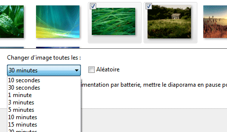 Capture décran - Fonction diaporama de vos papiers peints Capture décran - Fonction diaporama de vos papiers peints