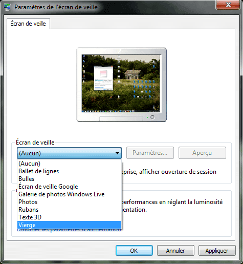 Capture décran - Ecran de veille Capture décran - Ecran de veille