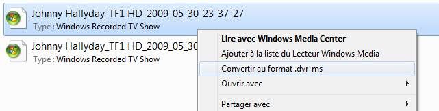 Capture d'écran - Dossier contenant vos enregistrements TV Capture d'écran - Dossier contenant vos enregistrements TV