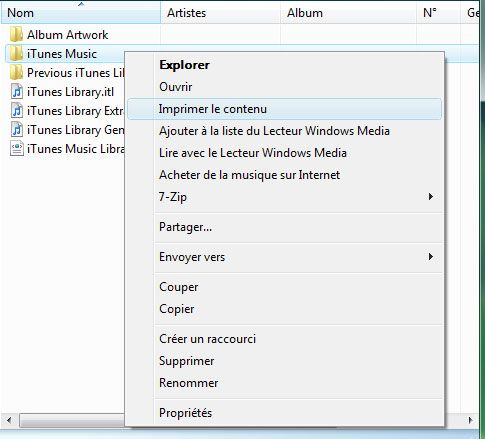 Capture décran - Résultat final visible dans le menu contextuel de lexplorateur Windows Capture décran - Résultat final visible dans le menu contextuel de lexplorateur Windows