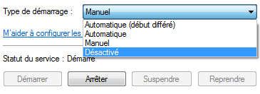 Capture décran - Désactivation du service dindexation Capture décran - Désactivation du service dindexation