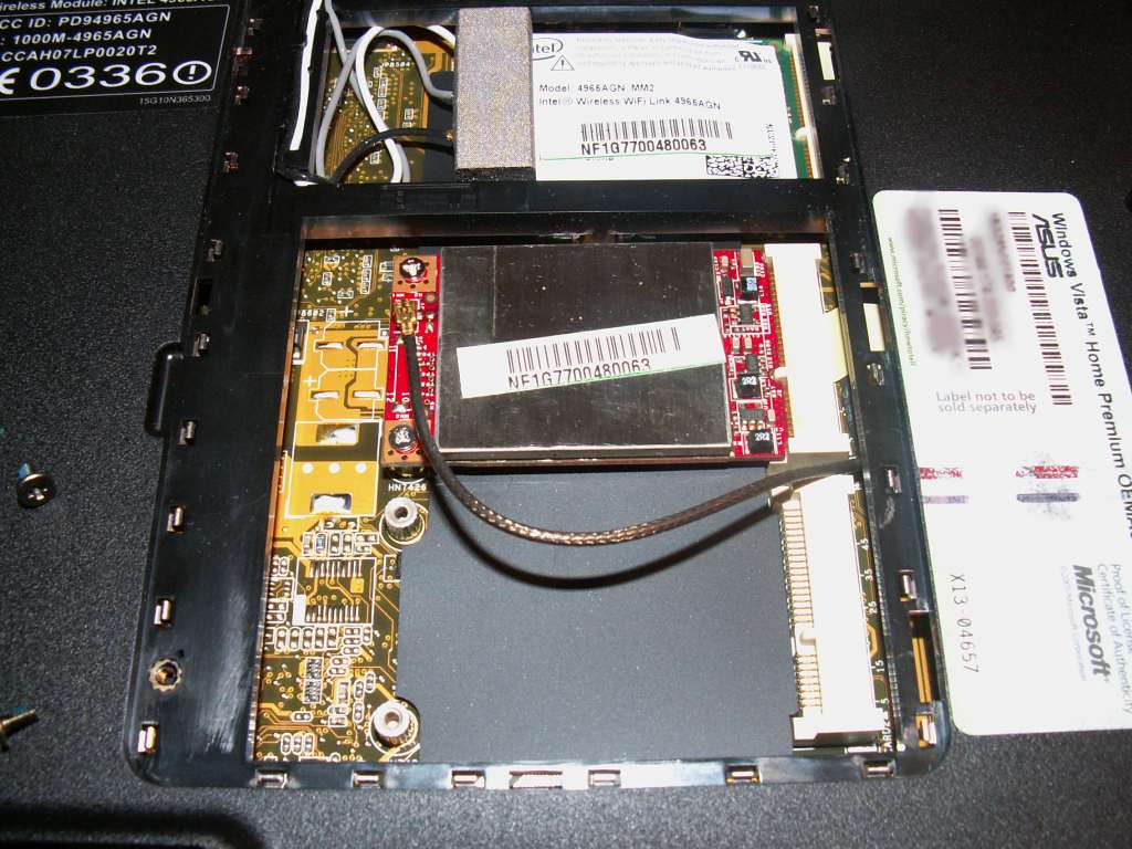 Photographie - Insertion de la Turbo Memory Photographie - Insertion de la Turbo Memory